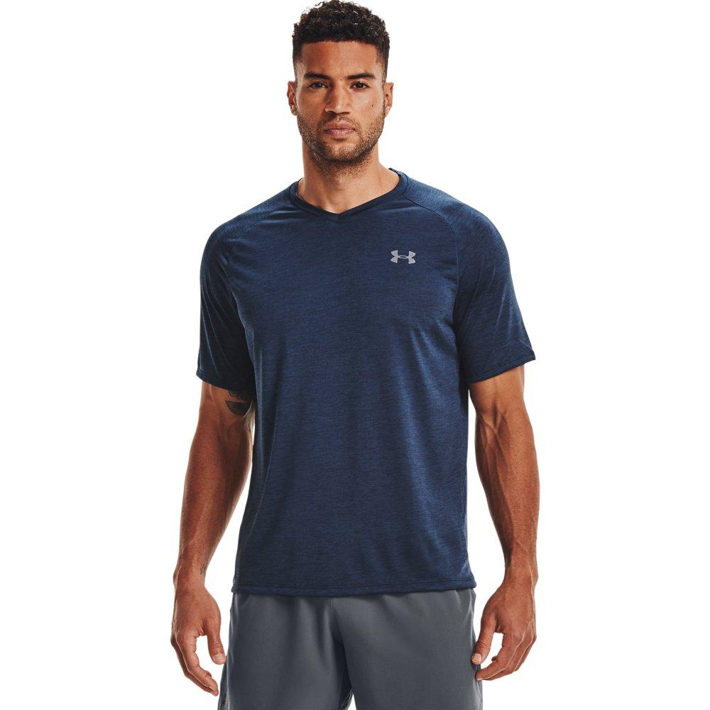 Under Armour Men's Tech 2.0 V-Neck Turquoise Tee